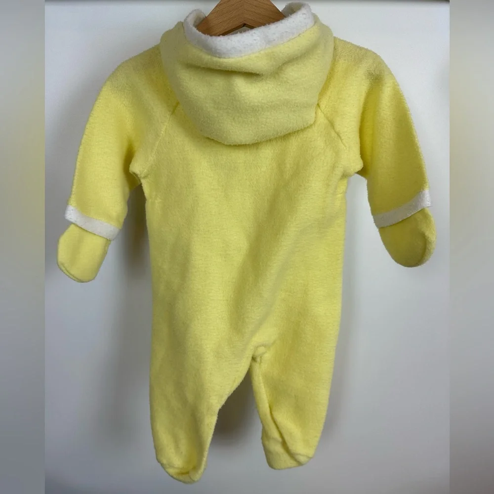 Vintage‎ Carters Yellow Baby Bunting Winter Suit Fleece up to 20 lbs